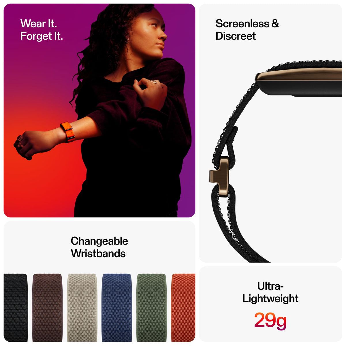 Polar Loop – Smart Screen-Free Wearable Health Band with 24/7 Heart Rate, Sleep Tracking, Automatic Detection, No Subscription, 8-Day Battery.