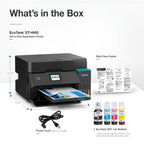 Epson EcoTank ET-4950 Wireless Duplex All-in-One Cartridge-Free Supertank Color Inkjet Printer, Fax, Black