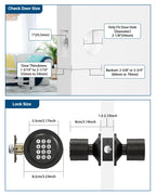 Keyless Entry Lock with Code Door Knob with Keypad Oil Rubbed Bronze 4Pack