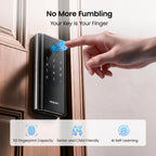 DESLOC Fingerprint WiFi Smart Lock, K120 Keypad Deadbolt Up to 16 Months