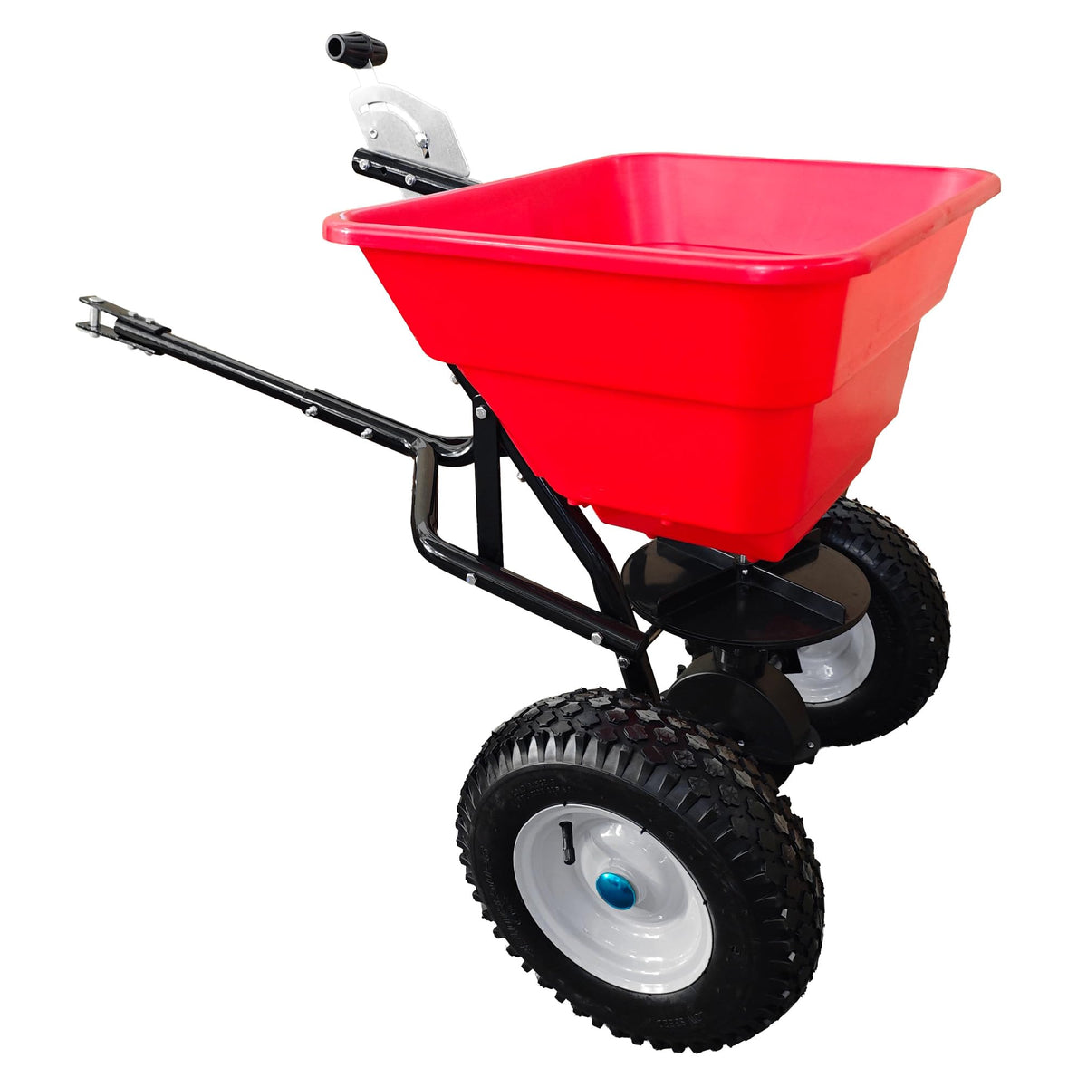 Garvee Tow Behind Broadcast Spreader, 90LBS Capacity, 12 in Tires