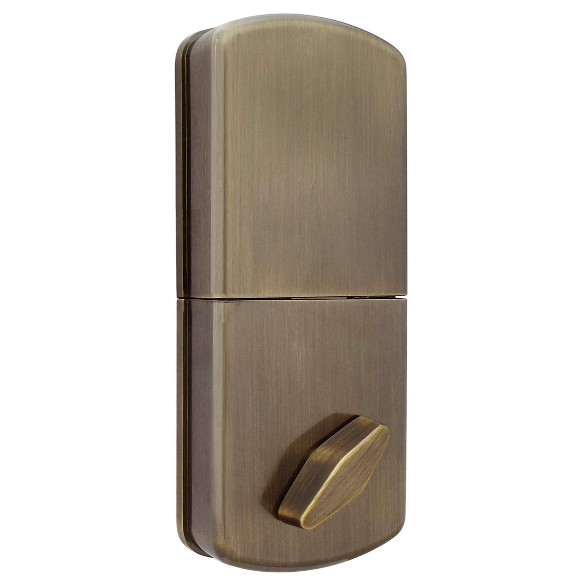 MiLocks TF-02AQ Keyless Entry Door Lock with Keypad, Auto-Lock Triple Security System, Easy to Install Keypad Door Lock for Interior or Exterior Use, Antique Brass