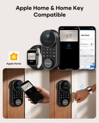 SMONET AH1 Apple Home Key Smart Lock Fingerprint WiFi Front Door Deadbolt