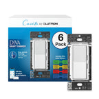 Lutron Caseta Diva Smart Dimmer Starter Kit; Dimmer, Hub, Remote, & More