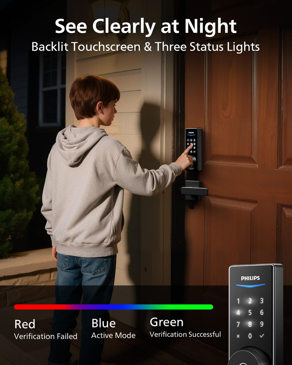 Philips Wi-Fi Smart Door Lock, Fingerprint Door Lock