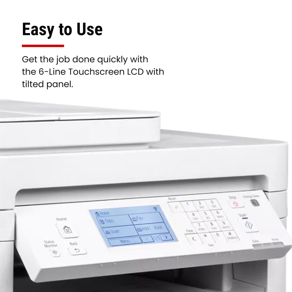 Canon imageCLASS MF287dw - Monochrome, Duplex, Wireless Laser Printer, All-in-One Print, Copy, Scan, Fax, Auto Document Feeder, 1 Year Limited Warranty, 35 PPM, White