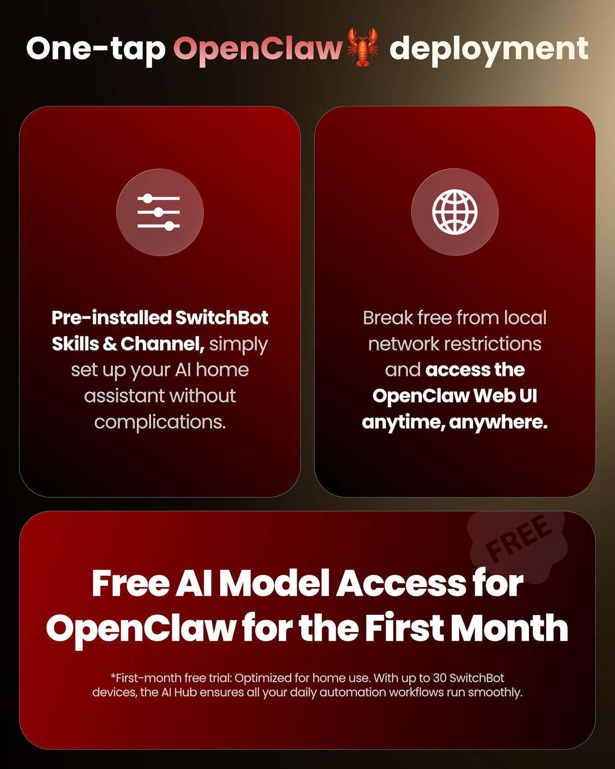 SwitchBot AI Hub, AI Smart Home Hub with OpenClaw Support, Local NVR Camera Storage, Home Assistant Pre-Installed, Matter Bridge, Dual-Band Wi-Fi, 16GB MicroSD Included