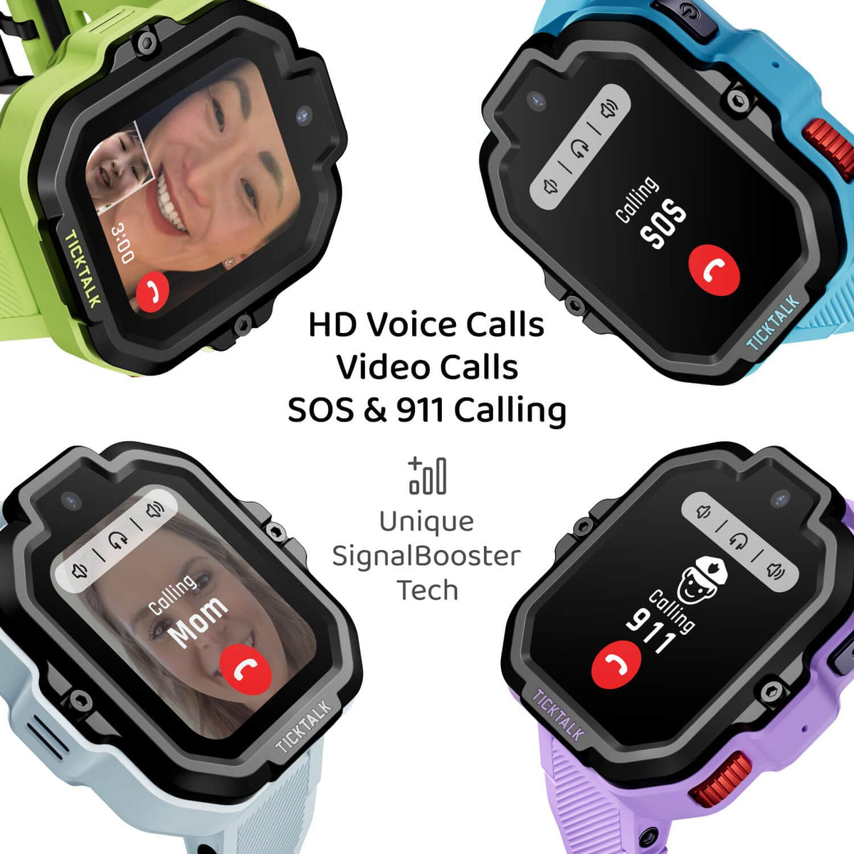 TickTalk5 Kids Smart Watch with GPS Tracker, Calls, Texts and SOS Ages 3-12