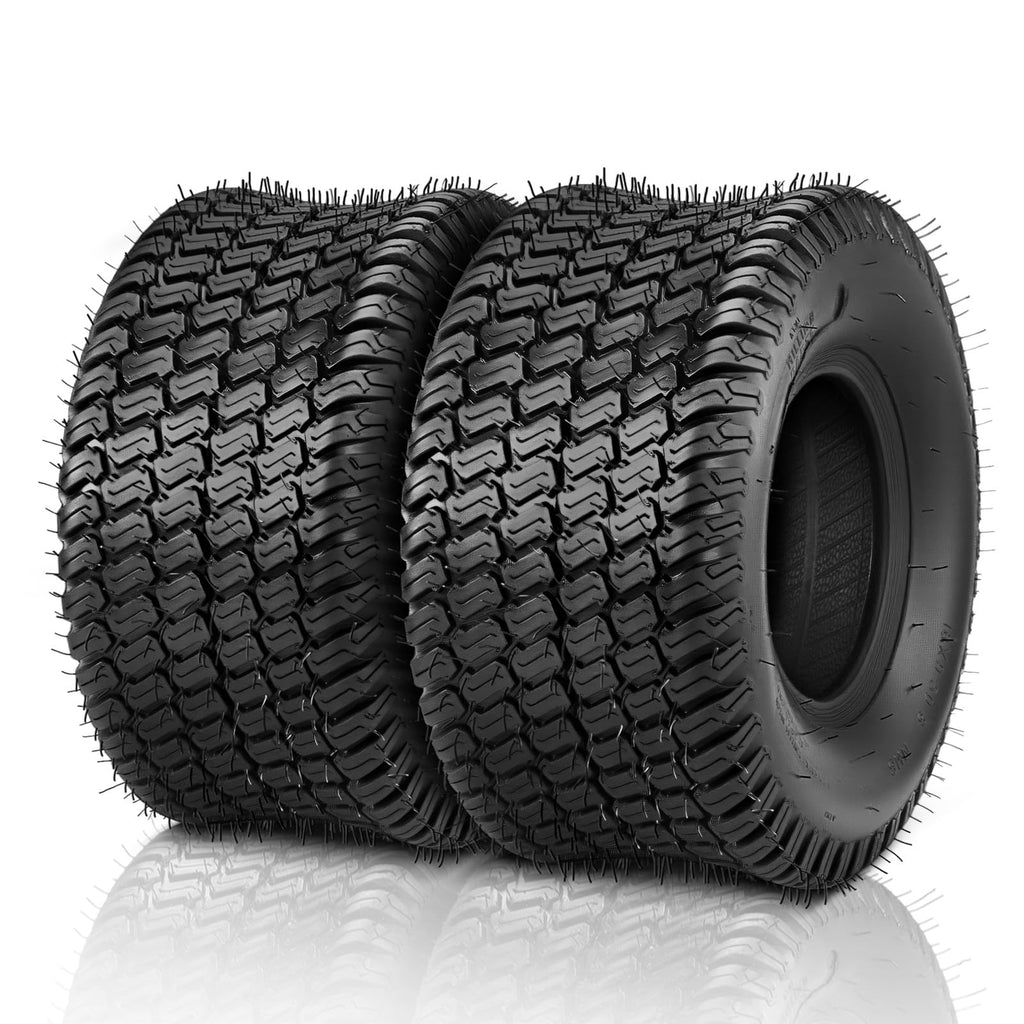 TUFFIOM 20x10.00-10 Lawn Mower Tires Set of 2, 4PR Turf Tire Lawn & Garden Tires, Compatible With Most Lawn & Garden Utility Vehicles, Tubeless