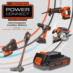 BLACK+DECKER 20V MAX Cordless Leaf Blower with Battery and Charger, Powerful 2-Speed, Up to 90 MPH and 320 CFM Axial Lightweight Electric Leaf Blower (BCBL700D1)