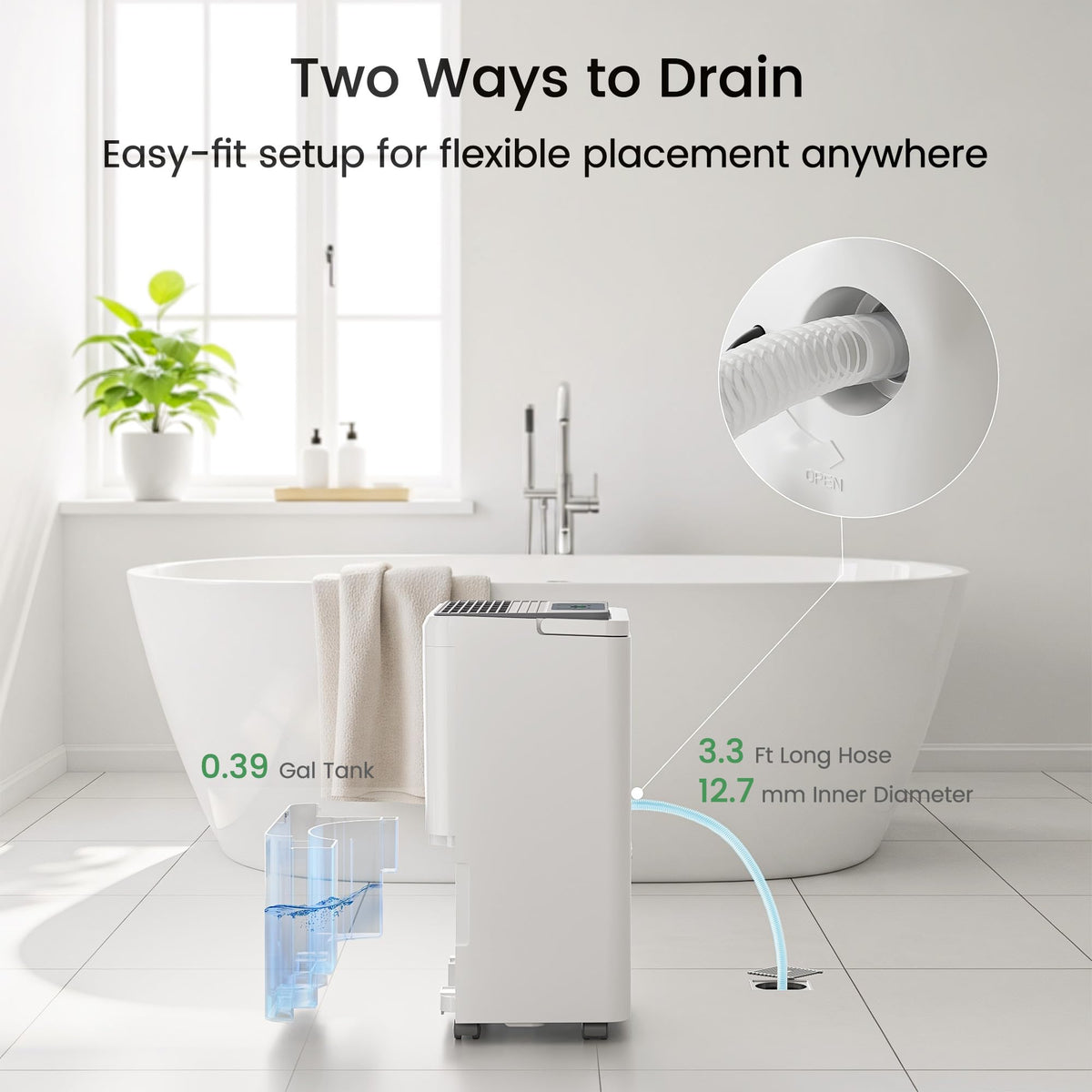Waykar 30 Pint 2000 Sq. Ft. 2025 Energy Star Dehumidifier for Basement