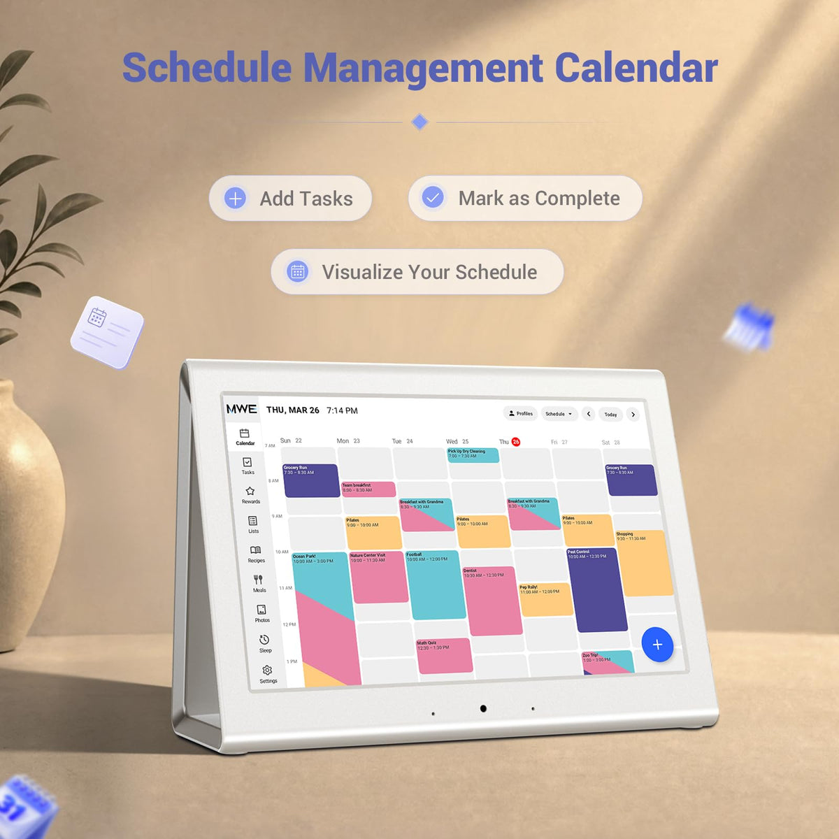 2026 New Upgraded Smart Digital Calendar, Family Planner No Subscription
