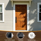 Smart Front Door Lock Set for Outside/Exterior Door, Right Hand