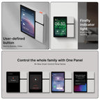 Pilipane Smart Home Control Panel 3.5 Inch Touchscreen All in One Smart Panel with 3 Gang Relay Built in IR Voice Assistant APP Control for Home Office Hotel White 3.54x3.54x1.77in