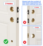 Veise VE06-H Smart Front Door Lock Handle Set, App Control, Satin Nickel