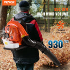 VEVOR 79cc Backpack Blower 2 Cycle Gas Powered Leaf Blower