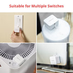 Switchbot Smart Switch Button Pusher (Bluetooth) – Fingerbot for Rocker Switch/One-Way Buttons with Remote and hub 3, App Timer Control, No Wiring, Optional Hub Required for Voice/Remote, White
