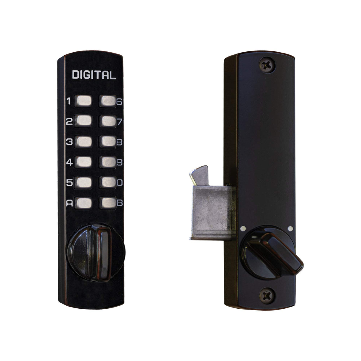 Lockey C150 C Series Keyless Entry Sliding Door Mechanical Deadbolt - Satin Nickel