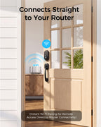 WiFi Video Smart Lock with Handle, 5-in-1 Keyless Deadbolt for Front Door