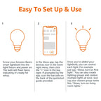 Echo Show 8 with Amazon Basics Smart Color Bulb