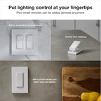 Lutron Caseta Diva Smart Dimmer Starter Kit; Dimmer, Hub, Remote, & More