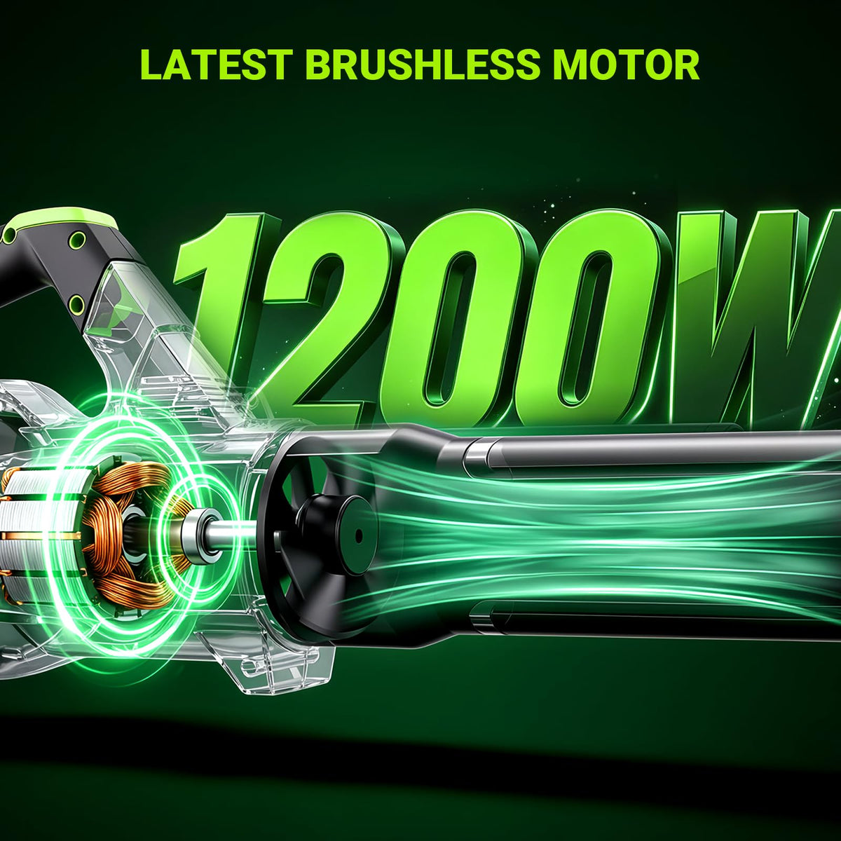 Leaf Blower Cordless 1200W 700CFM 200MPH Leaf Blower for Lawn Care Yard