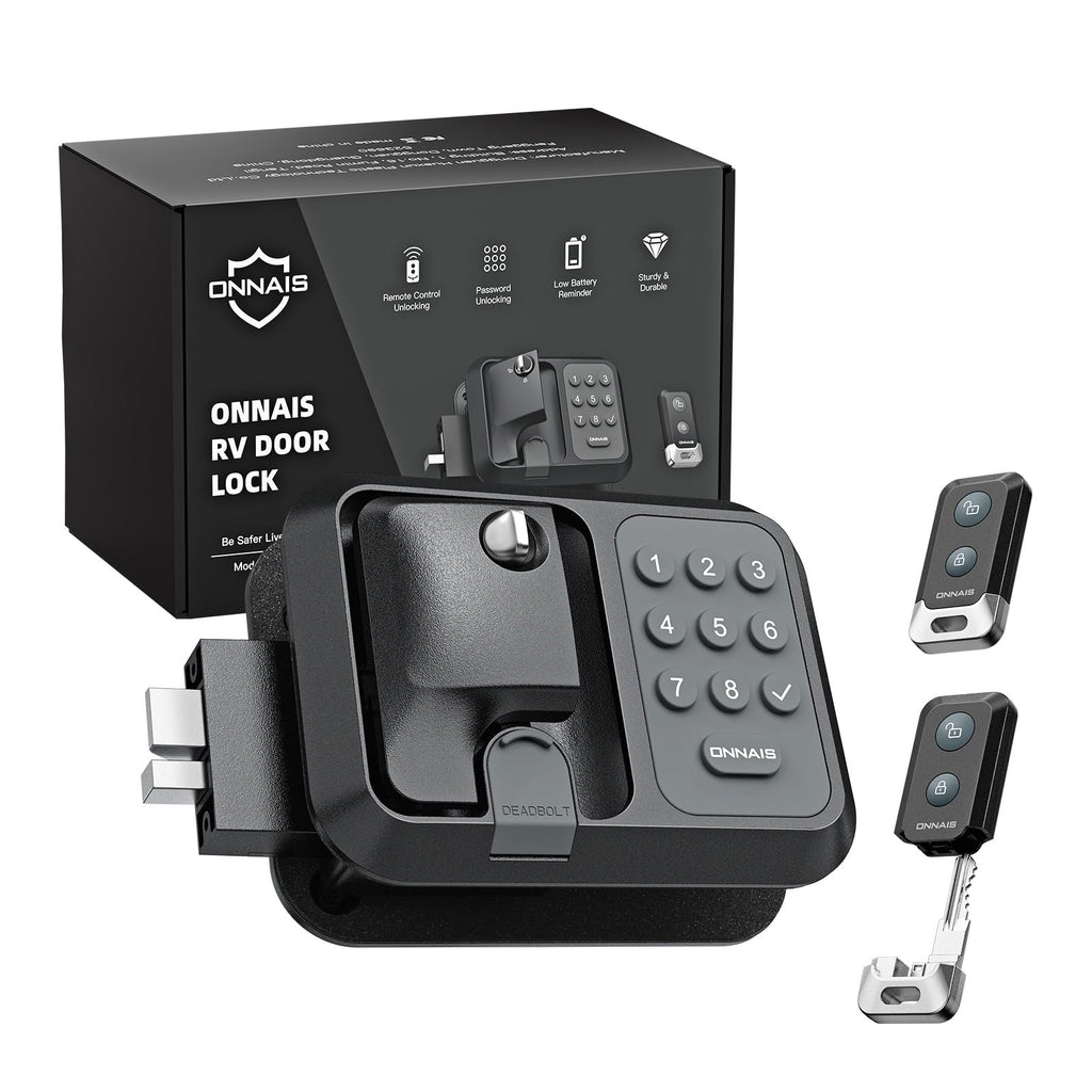 ONNAIS Keyless RV Door Lock - Fits Most Trailers & 5th Wheels