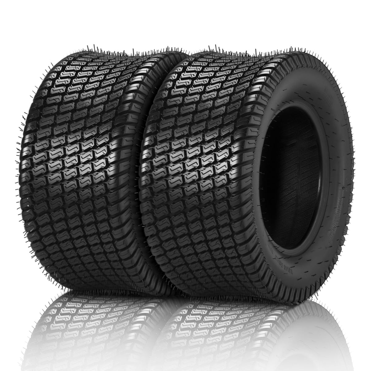 TUFFIOM 20x10.00-10 Lawn Mower Tires Set of 2, 4PR Turf Tire Lawn & Garden Tires, Compatible With Most Lawn & Garden Utility Vehicles, Tubeless