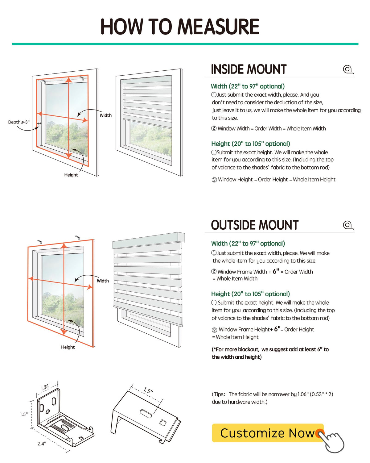 Yoolax Motorized Zebra Blinds with Remote, Room Darkening Smart Blinds