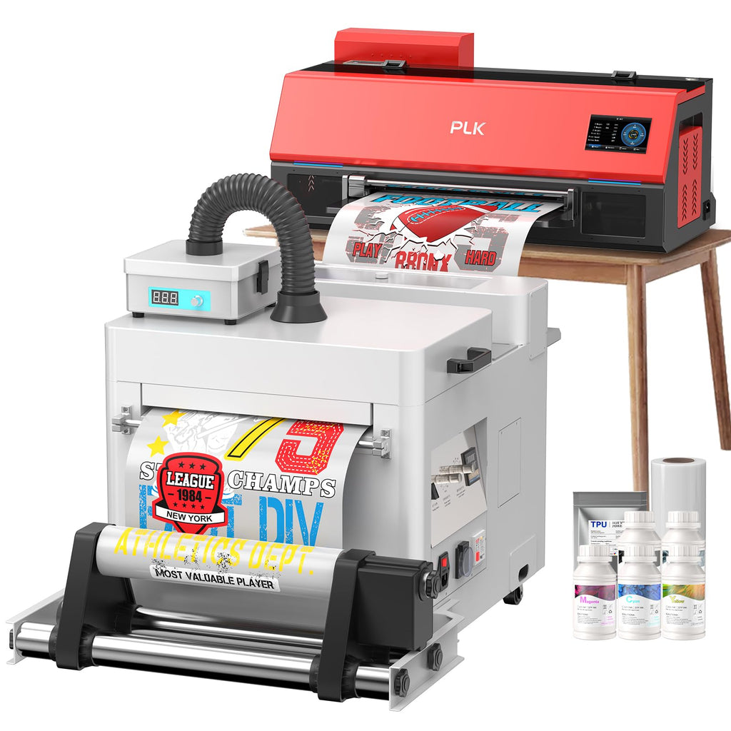 PLK A3 DTF Printer with Shaker Dryer & Laptop & Purifier, XP600 Printhead