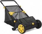 IDEALHOUSE Push Lawn Sweeper 26 Inch with Large 7 cu.ft. Hopper Bag