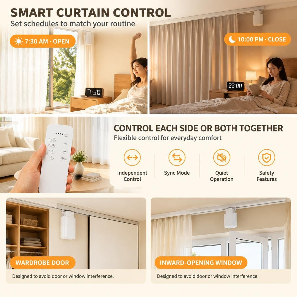 Smart Curtain Motor Slide-Out Remote Control