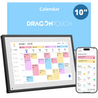 Dragon Touch 15.6" Digital Calendar Chore Chart – 1080P Full HD Interactive Touchscreen, Smart Family Planner, Hearth Display Digital Calendar Wall & Desk Mountable for Seamless Scheduling Black
