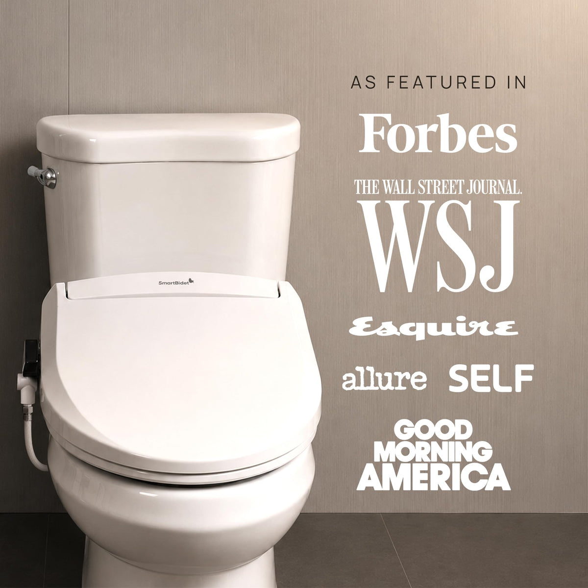 SmartBidet® SB-1000 Electric Bidet Toilet Seat, 3-Year Warranty, Remote Control, Heated Seat, Warm Water, Air Dryer, Elongated