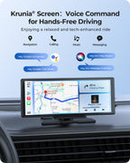 9.26" Wireless Carplay Screen for Car with 4K Dash Cam & HD Backup Camera