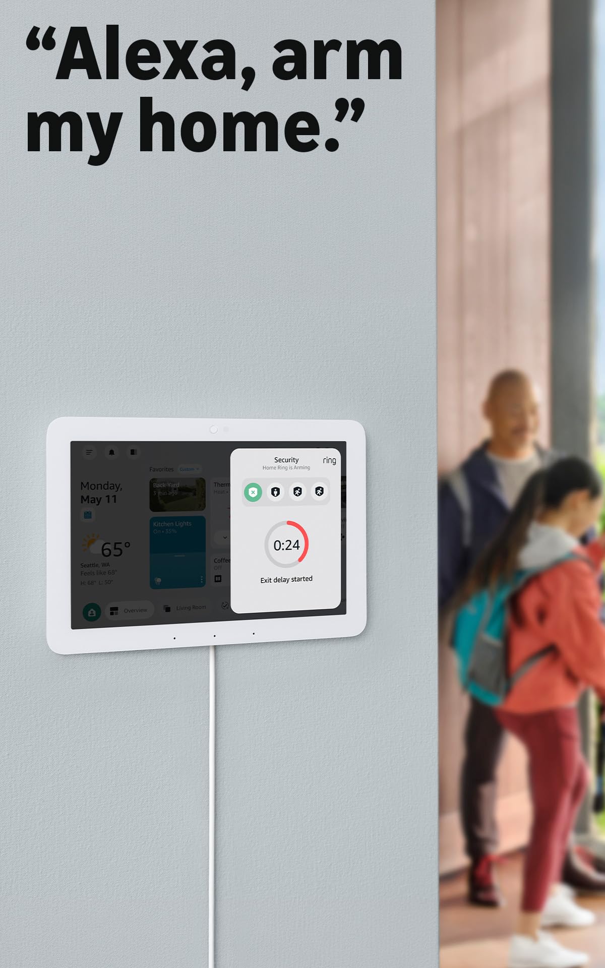 Like-New Amazon Echo Hub, 8” smart home control panel, Designed for Alexa+, Compatible with thousands of devices