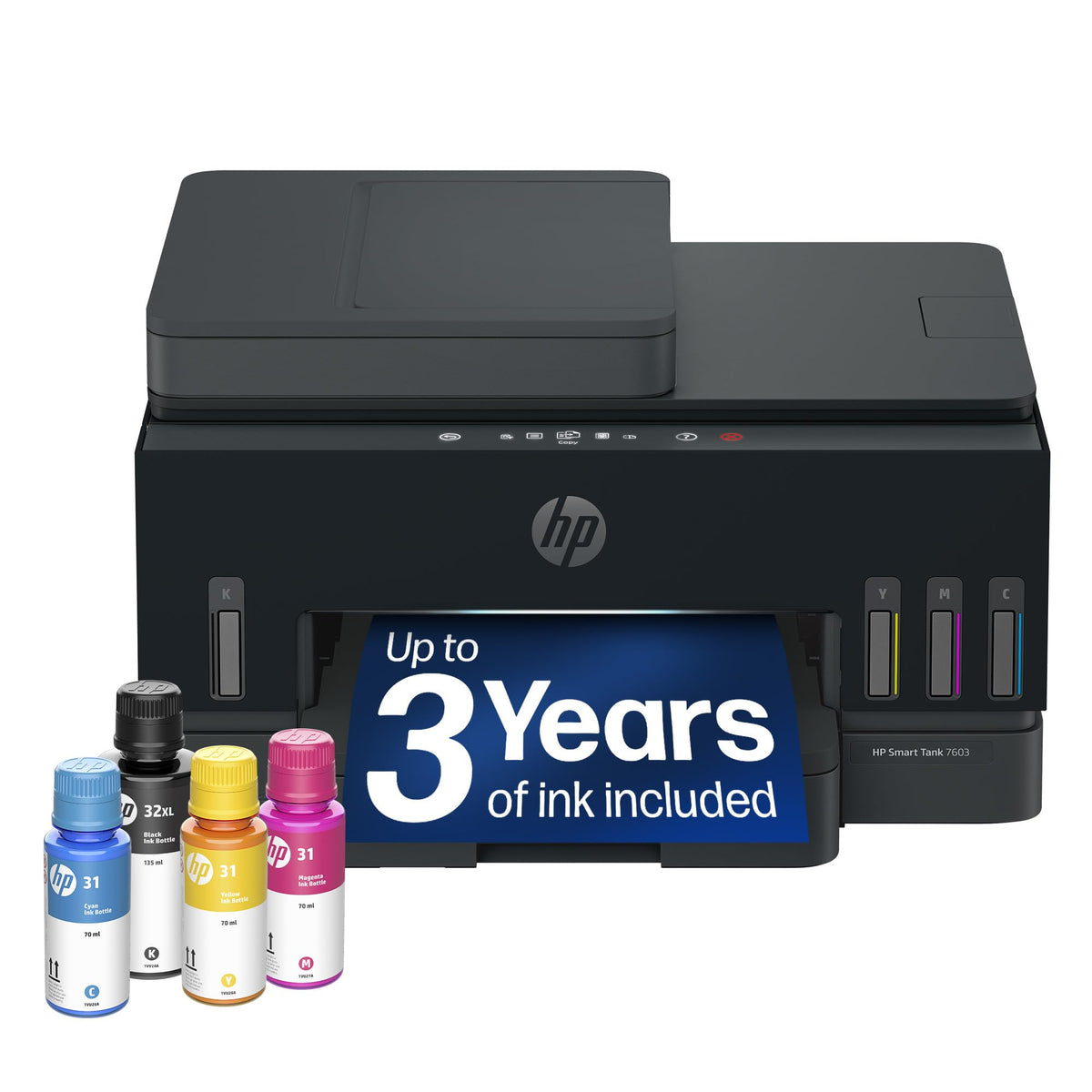 HP Smart Tank 7603 Ink Tank Printer | 3 Years of Ink Included | All-in-One