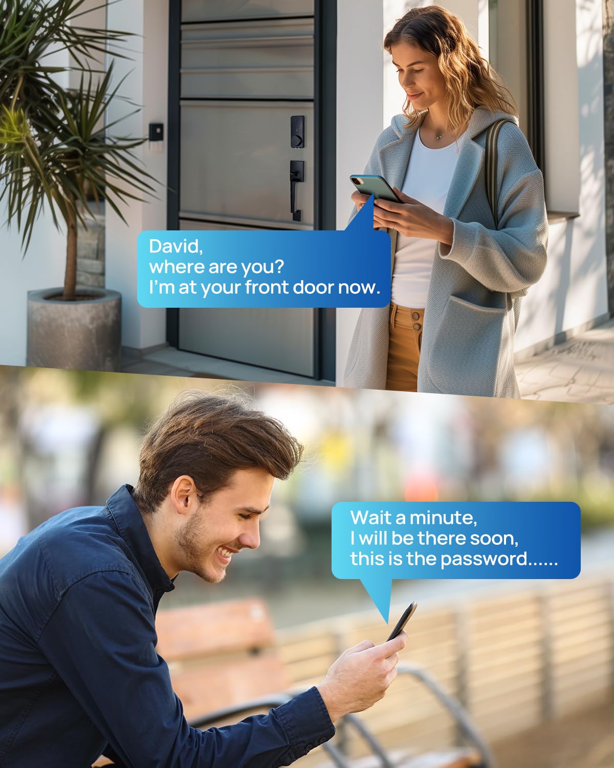 BlackSmith WiFi Smart Door Locks for Front Door Set 0.1s Unlock Keyless Entry Door Lock with Front Door Handle, APP Remote Control, Easy Installation for Hotels, Vacation Rental Homes, Property