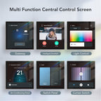 Cryfokt Smart Home Control Panel, 4 Inch Touch Screen Central Control with Voice, APP, Compatible with 410000+ TUYA Products, for Smart Lights, Curtains, Sockets, Doorbells