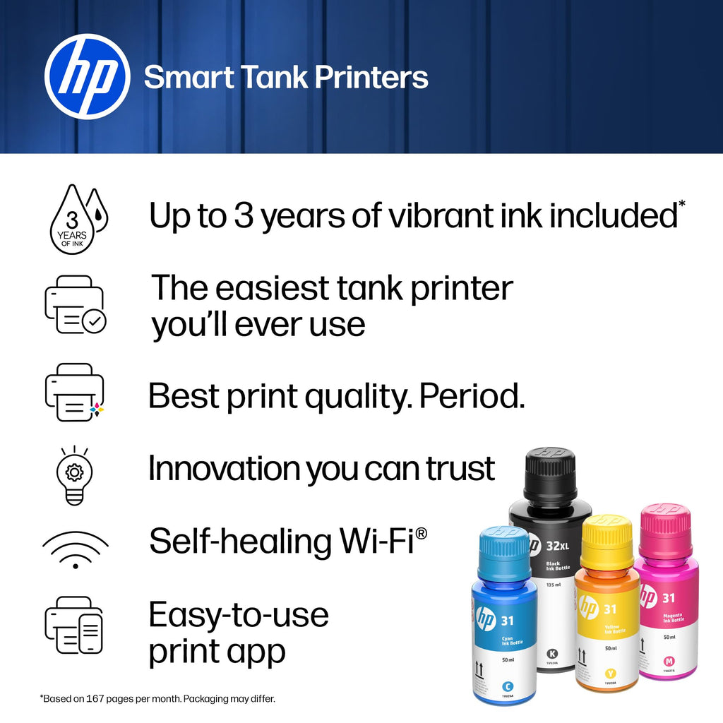 HP Smart Tank 5003 Ink Tank Printer | 3 Years of Ink Included | All-in-One