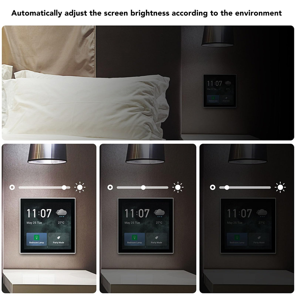 Smart Home Control Panel Android Touchscreen LCD, Voice Control, 100 to 240V - Centralized Automation Hub, Compatible with Homeassistant and, Ideal for Casa Automation System