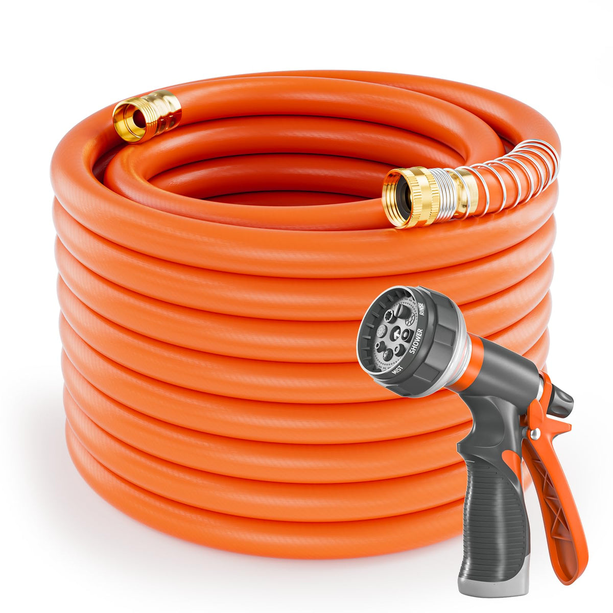 SPECILITE Garden Water Hose 200 ft x 5/8" for yard, Heavy Duty & Flexible
