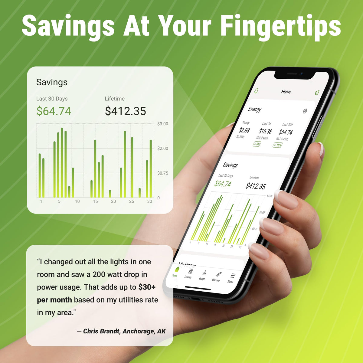Emporia Vue 3 Home Energy Monitor - Smart Home Automation Module and Real Time Electricity Usage Monitor, Power Consumption Meter, Solar and Net Metering for UL Certified Safe Energy Monitoring