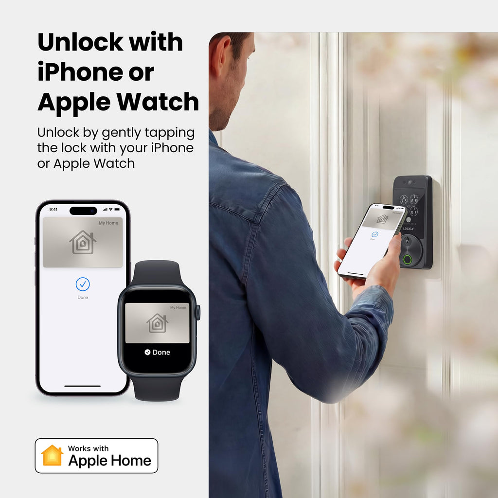 Lockly Visage Zeno Series Smart Lock with Facial Recognition, Fingerprint