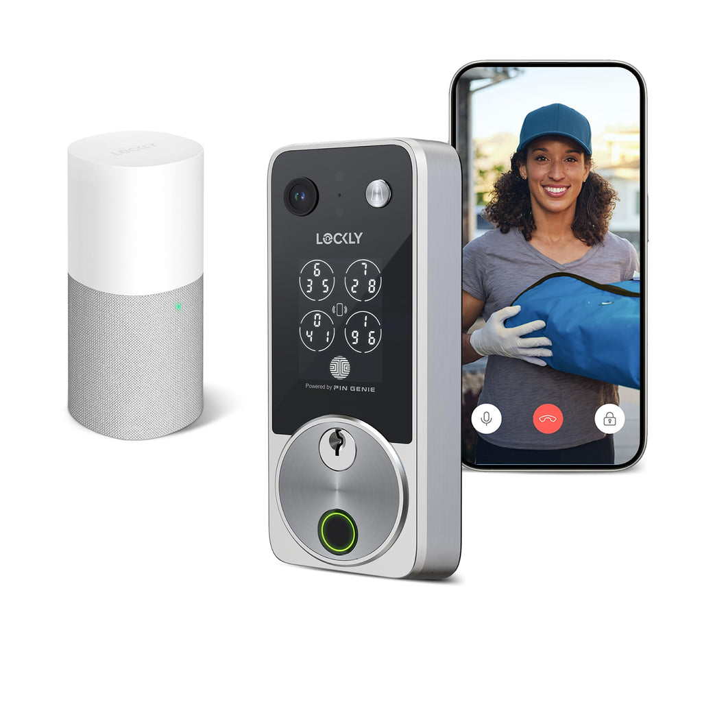 Lockly Vision Zeno Smart Lock with Video Doorbell Camera / Apple Home Key