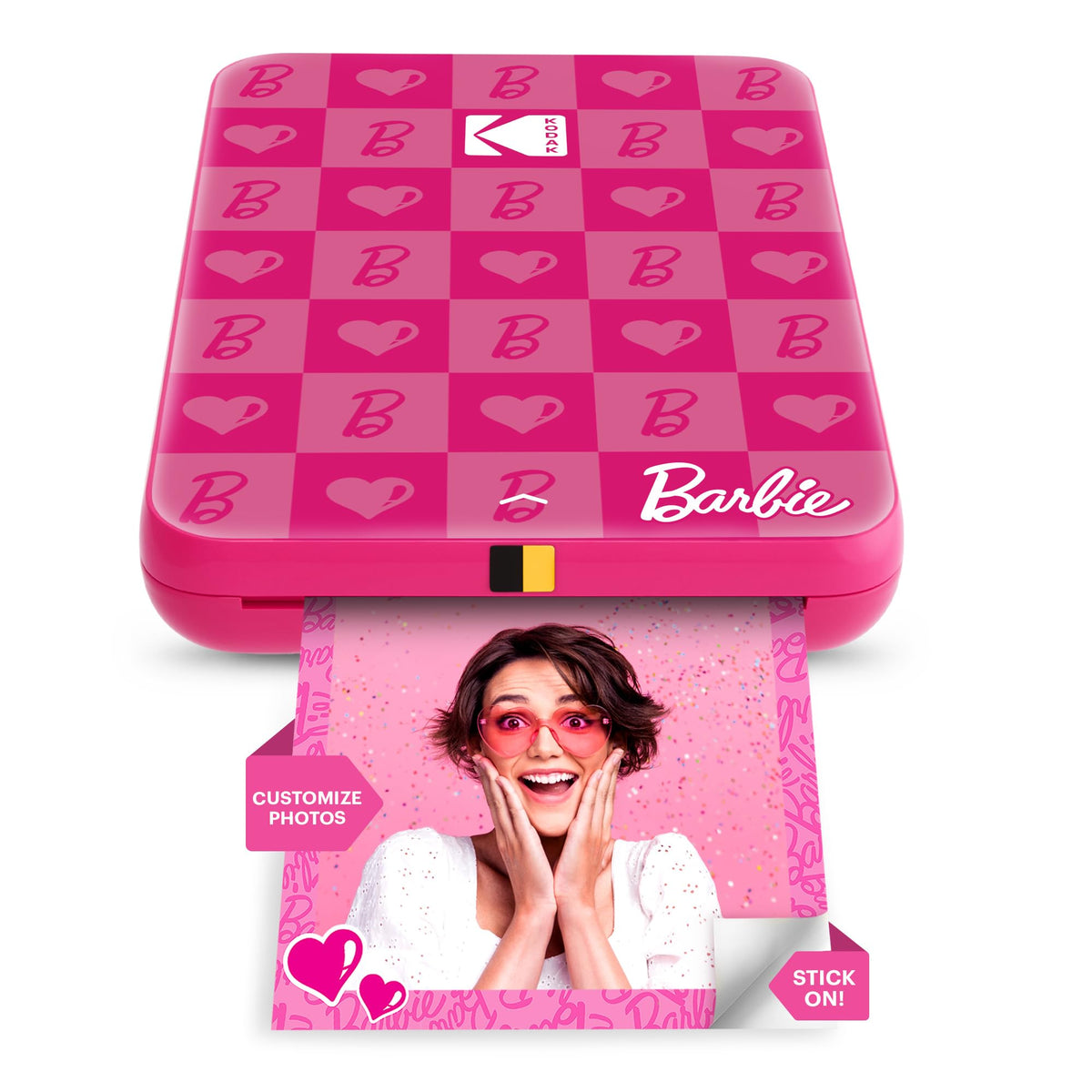 Kodak Step Instant Smartphone Photo Printer - 75 Sheets Bundle - Portable Mini Color Wireless Mobile Printer - Zink 2x3” Sticky-Back Photos - Bluetooth Compatible with Smart Devices - Fun App -White