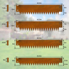 Co rten Steel Landscape Edging 12 Inch, 6 Packs Pre-Rusted