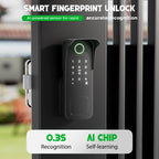 Smart Gate Lock, Electronic Gate Locks for Outdoor Fence, Smart Rim Lock