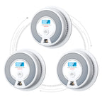 X-Sense Interconnected Smoke and CO Detector, SC07-W, 3-Pack