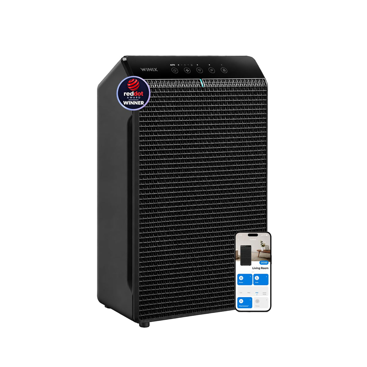 WINIX 5510 Air Purifier (New Generation of 5500-2 with App Support) for Home Large Room Up to 1881 Ft² in 1 Hr, True HEPA, High Deodorization Carbon Filter and Auto Mode, Captures Pet Allergies, Smoke